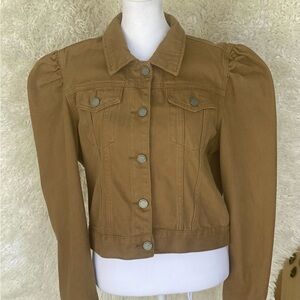 Blank NYC Dark Khaki Jean Jacket size M